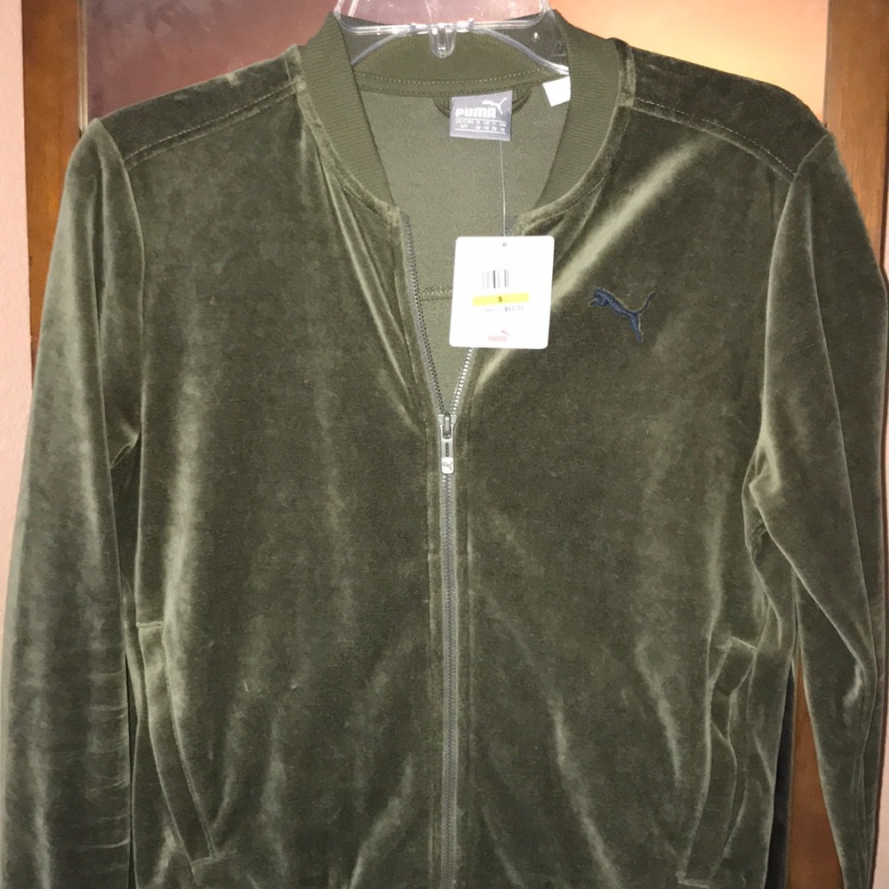 Puma velour track jacket